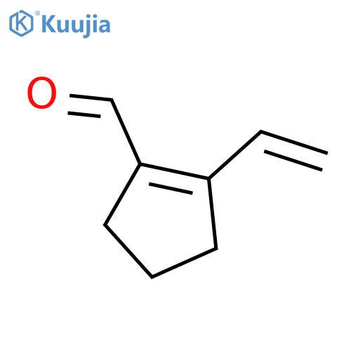 2-Ethenyl-1-cyclopentene-1-carboxaldehyde structure