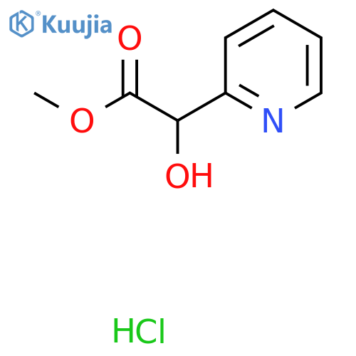Methyl 2-hydroxy-2-(pyridin-2-yl)acetate hydrochloride structure