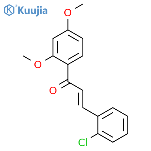 2-Propen-1-one, 3-(2-chlorophenyl)-1-(2,4-dimethoxyphenyl)- structure