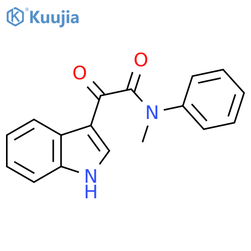 2-(1H-indol-3-yl)-N-methyl-2-oxo-N-phenylacetamide structure