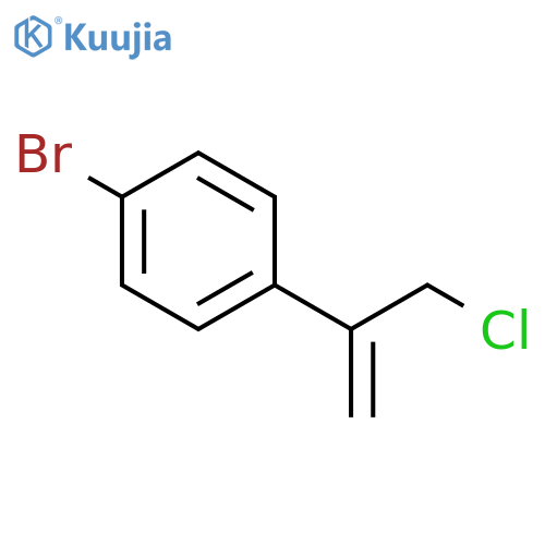1-bromo-4-(3-chloroprop-1-en-2-yl)benzene structure