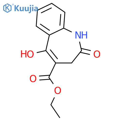 5-Hydroxy-2-oxo-2,3-dihydro-1H-1benzazephe-4-carboxylic Acid Ethyl Ester structure