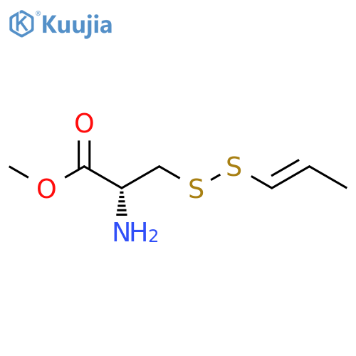 methyl (2R)-2-amino-3-(prop-2-en-1-yldisulfanyl)propanoate structure