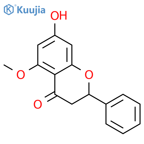 7-Hydroxy-5-methoxy-2-phenylchroman-4-one structure