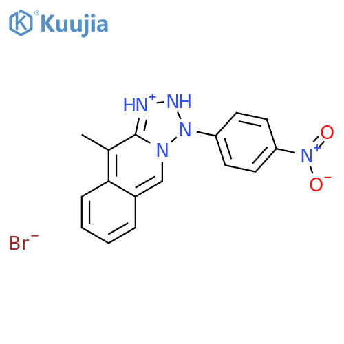 Tetrazolo[1,5-b]isoquinolinium, 10-methyl-3-(4-nitrophenyl)-, bromide structure