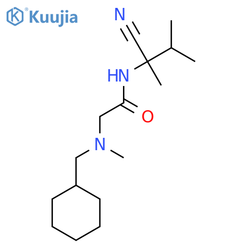 N-(1-cyano-1,2-dimethylpropyl)-2-(cyclohexylmethyl)(methyl)aminoacetamide structure