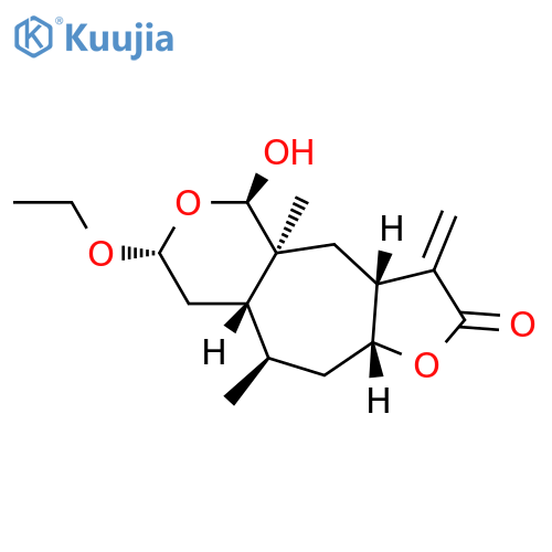 Furo[2',3':5,6]cyclohepta[1,2-c]pyran-2(3H)-one,7-ethoxydecahydro-5-hydroxy-4a,9-dimethyl-3-methylene-,(3aR,4aS,5R,7R,8aS,9R,10aR)- structure