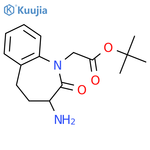 tert-Butyl-(S)-(3-amino-2-oxo-2,3,4,5-tetrahydrobenzobazepin-1-yl) Acetate structure