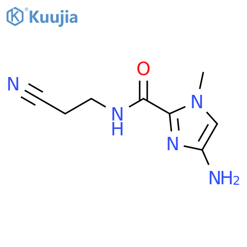 1H-Imidazole-2-carboxamide, 4-amino-N-(2-cyanoethyl)-1-methyl- structure