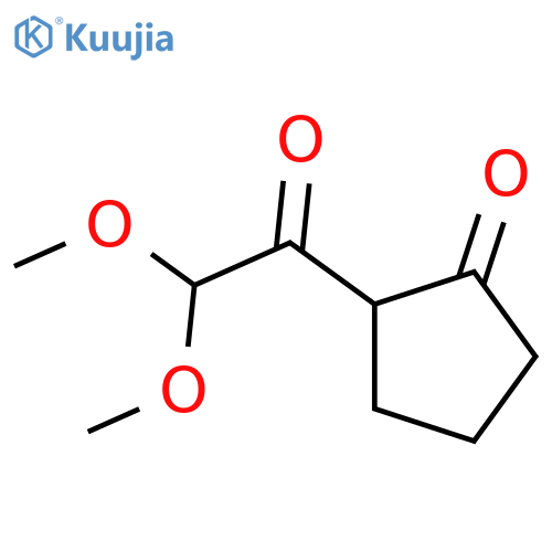 2-(2,2-dimethoxyacetyl)cyclopentan-1-one structure