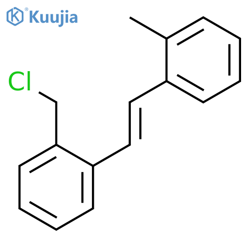 Benzene, 1-(chloromethyl)-2-[2-(2-methylphenyl)ethenyl]- structure