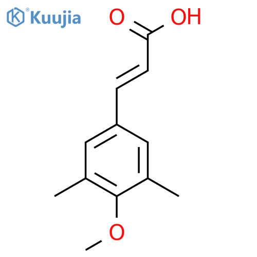 3-(4-methoxy-3,5-dimethylphenyl)prop-2-enoic acid structure