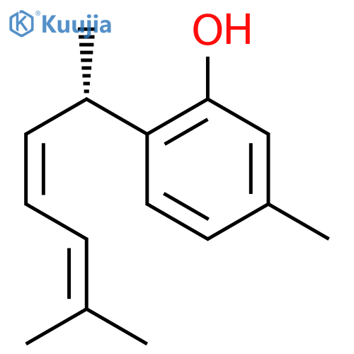Phenol,2-(1,5-dimethyl-2,4-hexadienyl)-5-methyl-, [S-(Z)]- (9CI) structure
