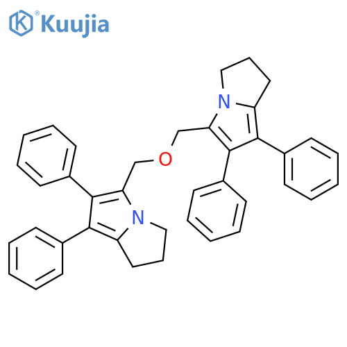 1H-Pyrrolizine, 5,5'-[oxybis(methylene)]bis[2,3-dihydro-6,7-diphenyl- structure