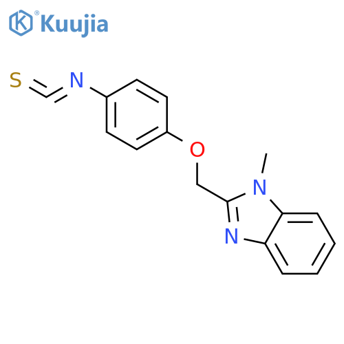 1H-BENZIMIDAZOLE, 2-[(4-ISOTHIOCYANATOPHENOXY)METHYL]-1-METHYL- structure