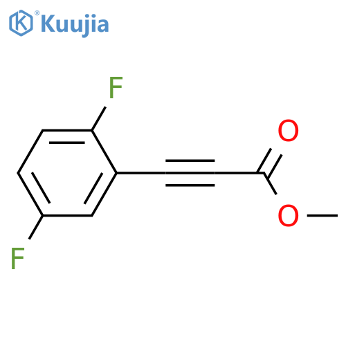2-Propynoic acid, 3-(2,5-difluorophenyl)-, methyl ester structure