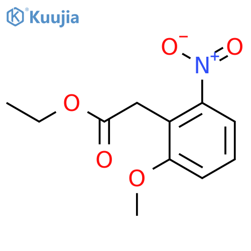 ethyl 2-(2-methoxy-6-nitro-phenyl)acetate structure