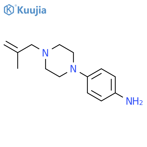 4-[4-(2-methyl-2-propen-1-yl)-1-piperazinyl]-Benzenamine structure