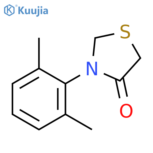 4-Thiazolidinone, 3-(2,6-dimethylphenyl)- structure