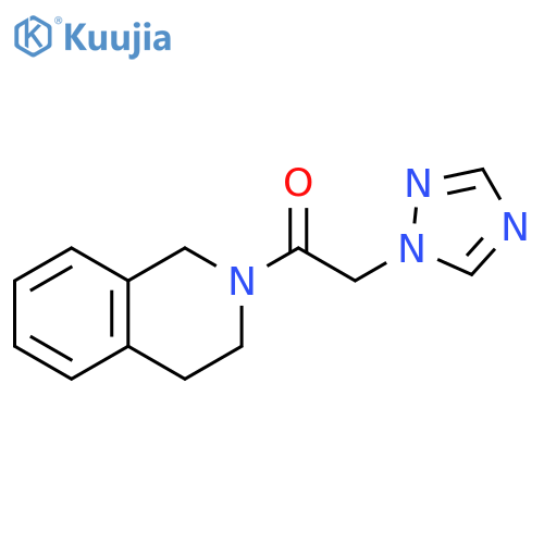 1-(1,2,3,4-tetrahydroisoquinolin-2-yl)-2-(1H-1,2,4-triazol-1-yl)ethan-1-one structure
