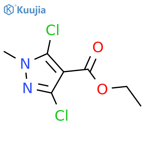 1H-Pyrazole-4-carboxylic acid, 3,5-dichloro-1-methyl-, ethyl ester structure