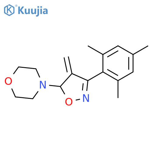 Morpholine, 4-[4,5-dihydro-4-methylene-3-(2,4,6-trimethylphenyl)-5-isoxazolyl]-, (±)- structure