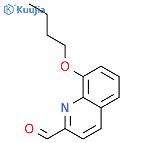 2-QUINOLINECARBOXALDEHYDE, 8-BUTOXY- structure
