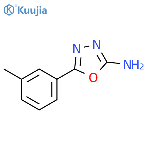 5-(3-methylphenyl)-1,3,4-oxadiazol-2-amine structure