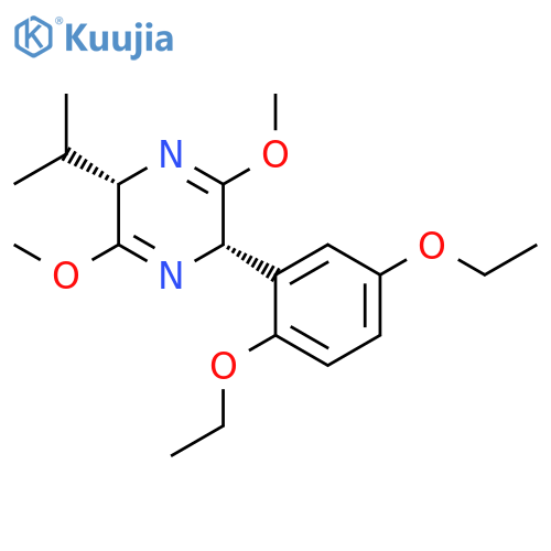 Pyrazine, 2-(2,5-diethoxyphenyl)-2,5-dihydro-3,6-dimethoxy-5-(1-methylethyl)-, (2S-cis)- structure