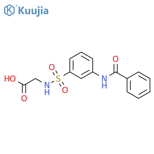 GLYCINE, N-[[3-(BENZOYLAMINO)PHENYL]SULFONYL]- structure