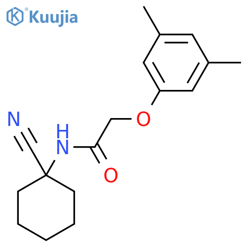 N-(1-cyanocyclohexyl)-2-(3,5-dimethylphenoxy)acetamide structure
