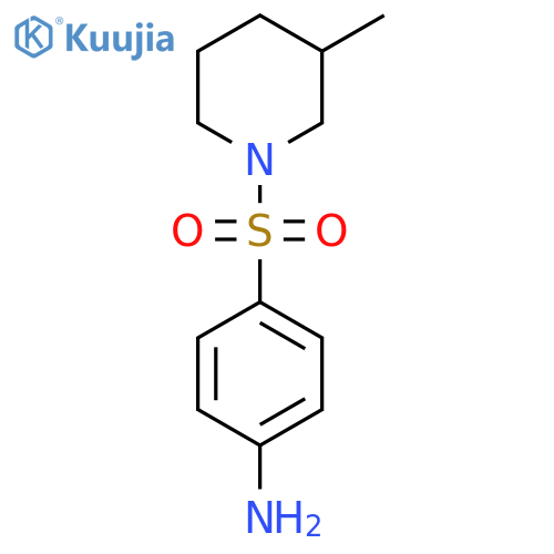 4-(3-Methylpiperidin-1-yl)sulfonylaniline structure