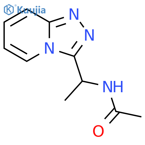 N-(1-{[1,2,4]triazolo[4,3-a]pyridin-3-yl}ethyl)aceta mide structure