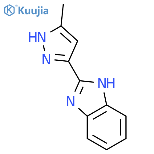 1H-Benzimidazole,2-(5-methyl-1H-pyrazol-3-yl)- structure