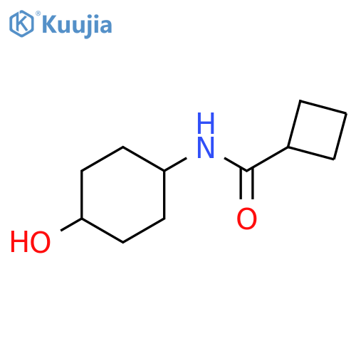 N-(4-hydroxycyclohexyl)cyclobutanecarboxamide structure