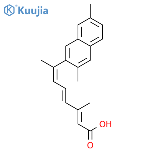 2,4,6-Octatrienoic acid, 7-(3,7-dimethyl-2-naphthalenyl)-3-methyl-, (E,E,E)- structure