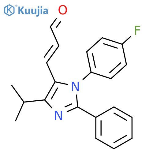 2-Propenal, 3-[1-(4-fluorophenyl)-4-(1-methylethyl)-2-phenyl-1H-imidazol-5-yl]-, (E)- structure