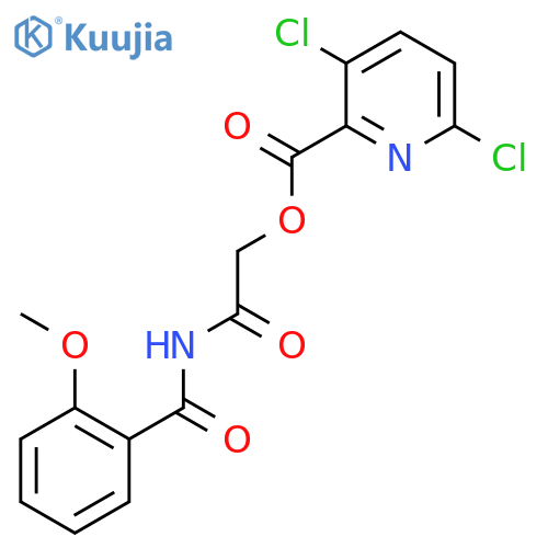 [(2-Methoxybenzoyl)carbamoyl]methyl 3,6-dichloropyridine-2-carboxylate structure