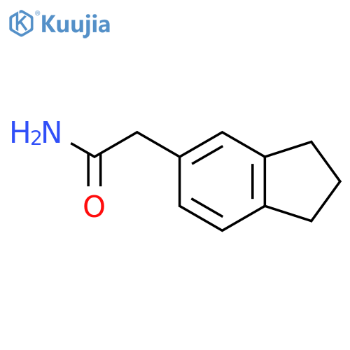 2-(2,3-Dihydro-1H-inden-5-yl)acetamide structure