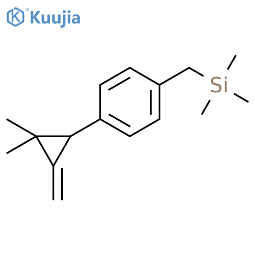 Silane, [[4-(2,2-dimethyl-3-methylenecyclopropyl)phenyl]methyl]trimethyl- structure