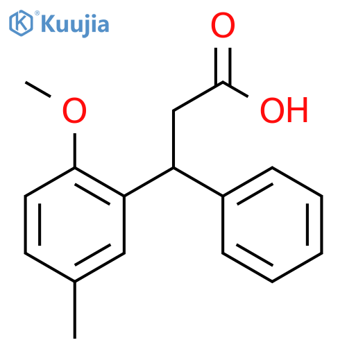 3-(2-Methoxy-5-methylphenyl)-3-phenyl-propanoic Acid structure