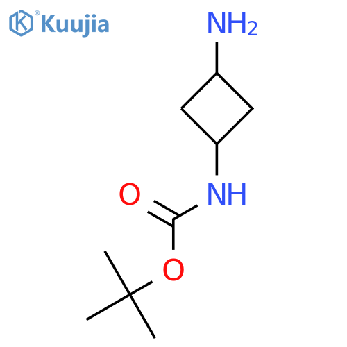 tert-butyl N-(3-aminocyclobutyl)carbamate structure