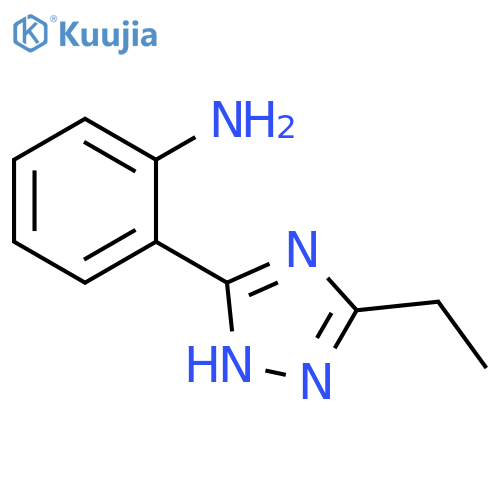 2-(3-ethyl-1H-1,2,4-triazol-5-yl)aniline structure