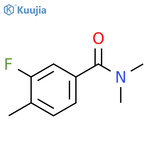 3-fluoro-N,N,4-trimethylbenzamide structure