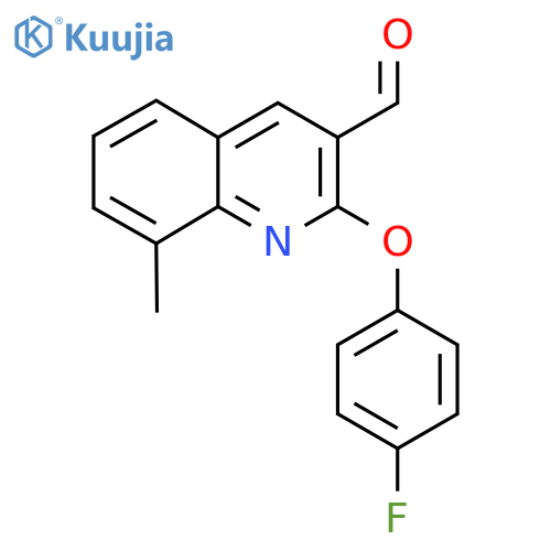 2-(4-Fluorophenoxy)-8-methylquinoline-3-carbaldehyde structure