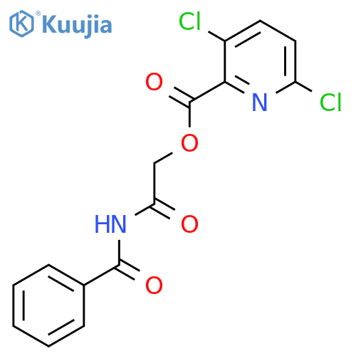 2-Oxo-2-(phenylformamido)ethyl 3,6-dichloropyridine-2-carboxylate structure
