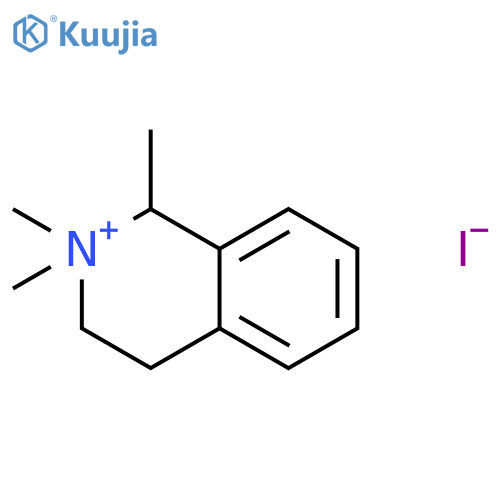 Isoquinolinium, 1,2,3,4-tetrahydro-1,2,2-trimethyl-, iodide structure