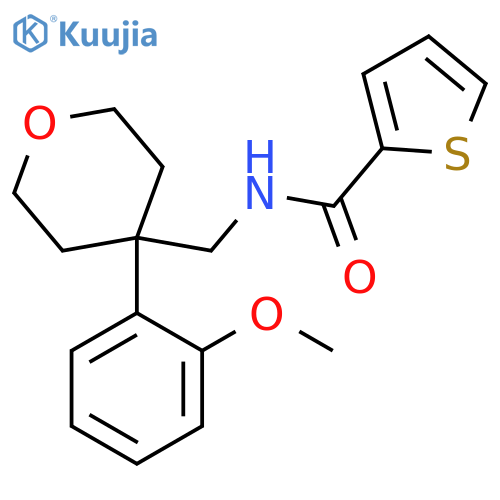 N-{[4-(2-methoxyphenyl)oxan-4-yl]methyl}thiophene-2-carboxamide structure