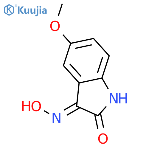 3-(Hydroxyimino)-5-methoxy-2,3-dihydro-1H-indol-2-one structure