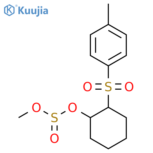 Sulfurous acid, methyl 2-[(4-methylphenyl)sulfonyl]cyclohexyl ester structure